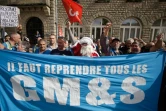 Manifestation de salariés de GM&S pour interpeller le président de la République le 4 octobre 2017 à Egletons