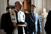 Le président de la Cour des Comptes Pierre Moscovici et Gabriel Attal à Paris le 29 janvier 2024