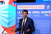 Yannick Jadot, lors du Grand Oral des candidats à la présidentielle sur la santé et l&rsquo;autonomie organisée par la Fédération Hospitalière de France (FHF), à Paris le 17 mars 2022