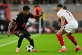 Le Barcelonais Lamine Yamal (g) devant le Monégasque Vanderson, le 19 septembre 2024 au stade Louis-II  