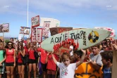 Manifestation contre la crise requins à Saint-Leu