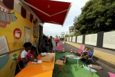 Inauguration fresque "les marrons" Saint-Denis