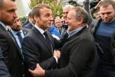 Emmanuel Macron à la rencontre des éleveurs au "Sommet de l'Elevage", à Cournon-d'Auvergne près de Clermont-Ferrand (Centre), le 4 octobre 2019 