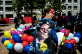 Des partisans d'Emmanuel Macron à Lyon, le 29 avril 2017