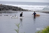 prépartion des canaux pour la pêche du bichique 