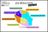 Résultats des législatives à La Réunion carte