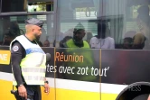 controle gendarmerie à la gare routière de saint-paul