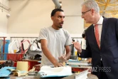 Rostane Mehdi, recteur de l'académie de La Réunion en visite au lycée Georges Brassens .