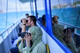 Sortie en mer destinée à sensibiliser la population à la présence des dauphins dans le Bosphore, le 24 juillet 2024 à Istanbul 