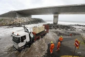 Eliakim la houle sur la route du Littoral cahntier de la NRL