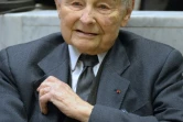 Jacques Servier, fondateur des Laboratoires Servier, qui fabriquait le Mediator, lors du procès au tribunal de Nanterre le 21 mai 2013