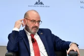 Le ministre libanais de la Défense Riad Sarraf participe à une table ronde pendant la Conférence de Munich sur la sécurité, le 13 février 2018