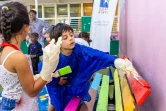  Saint-Denis : inauguration du banc de l’amitié à l'école des Badamiers