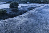 givre sur la route du volcan