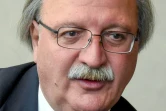 Le candidat de l'opposition Grigol Vachadzé, le 28 octobre 2018 lors d'un entretien avec des journalistes à Tbilissi