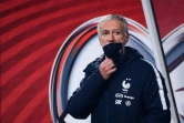 Le sélectionneur de l'équipe de France, Didier Deschamps, lors d'un entraînement, le 30 mars 2021 à Sarejevo, à la veille du match de qualifications pour le Mondial-2022 contre la Bosnie-Herzégovine