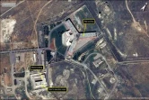 Image satellite du CNES fournie par Amnesty le 7 février 2017 montrant la prison syrienne de Saydnaya, au nord de Damas