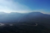 panche de gaz au volcan