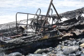 Saint-André : un bateau calciné échoué sur le littoral de Bois-Rouge [?]