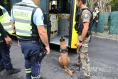 controle gendarmerie à la gare routière de saint-paul