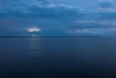 Un éclair au-dessus du lac de Maracaibo, dans le nord-ouest du Venezuela, le 11 septembre 2021