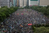Manifestation pro-démocratie à Victoria Park, le 18 août 2019 à Hong Kong