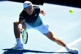 Le Français Lucas Pouille face au Canadien Lucas Pouille en quarts de finale de l'Open d'Australie, le 23 janvier 2019 à Melbourne
