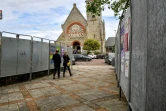 Panneaux électoraux au Touquet où Emmanuel Macron doit voter dimanche, Le Touquet, le 25 mai 2019