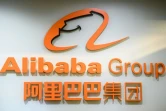 Le logo d'Alibaba le 30 octobre 2020 à Hong Kong