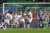 Les Troyens encaissent un but face à Angers, le 2 avril 2016 au Stade del'Aube