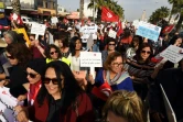 Des femmes tunisiennes manifestent pour l'égalité dans l'héritage, le 10 mars 2018 à Tunis