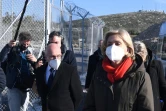 Valérie Pécresse, candidate LR à la présidentielle de 2022 visite le camp de migrants de Samos en Grèce le 15 janvier 2022
