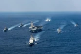 Photo de l'US Navy photo du 31 mars 2017 montrant l'USS Carl Vinson et sa flotille