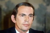 Le chirurgien sud-africain  Christiaan Barnard,  le 15 mars 1970 lors d'une conférence à Paris
