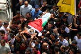 Funérailles d'un jeune homme abattu par l'armée israélienne à Azzoun, en Cisjordanie, le 22 avril 2022