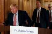 Le Premier ministre britannique Boris Johnson avant une conférence de presse, le 12 mars 2020 à Londres 