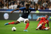 L(attaquant de la France Kingsley Coman buteur lors de la victoire 3-0 sur l'Andorre en qualification de l'Euro 2020 le 10 septembre 2019 au Stade de France