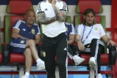 Le sélectionneur de l'Argentine Jorge Sampaoli lors du match contre la France à Kazan, le 30 juin 2018