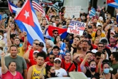 Manifestation de soutien au peuple cubain à Miami le 11 juillet 2021