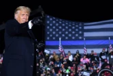 Le président américain Donald Trump lors d'un meeting de campagne à Waukesha, dans le Wisconsin, le 24 octobre 2020
