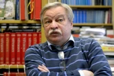 L'historien russe Anatoli Razoumov, lors d'un entretien à l'AFP, à Saint-Pétersbourg, le 10 janvier 2018