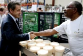 L'ex-président Nicolas Sarkozy (g), le 6 juin 2016 à Reims