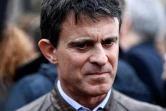 L'ex-Premier ministre français Manuel Valls, candidat à la mairie de Barcelone, à la manifestation contre Pedro Sanchez le 10 février 2019 à Madrid