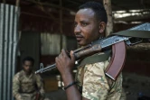 Un milicien amhara à Dansha, le 25 novembre 2020