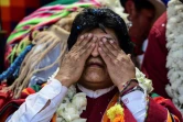 l'ex-président bolivien Evo Morales dans la ville d'Orinoca, le 10 novembre 2020