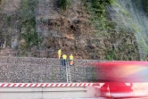 Mardi 24 janvier 2012 - Des chutes de pierres ont eu lieu sur la route du littoral