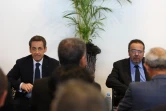 Rencontre de Nicolas Sarkozy et son équipe avec les élus et responsables locaux de l'UMP, mercredi 4 avril 2012 (photo Philippe Boyer, image-réunion.com)