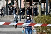 Des policiers interviennent le 4 avril 2020 à Romans-sur-Isère après une attaque terroriste