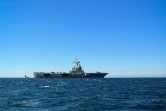 porte-avions Charles de Gaulle, au large des côtes de Toulon, le 25 avril 2024
