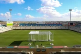 Vue générale du stade de foot à Nicosie où le pape François va célébrer une messe lors de sa visite à Chypre, le 1er décembre 2021 